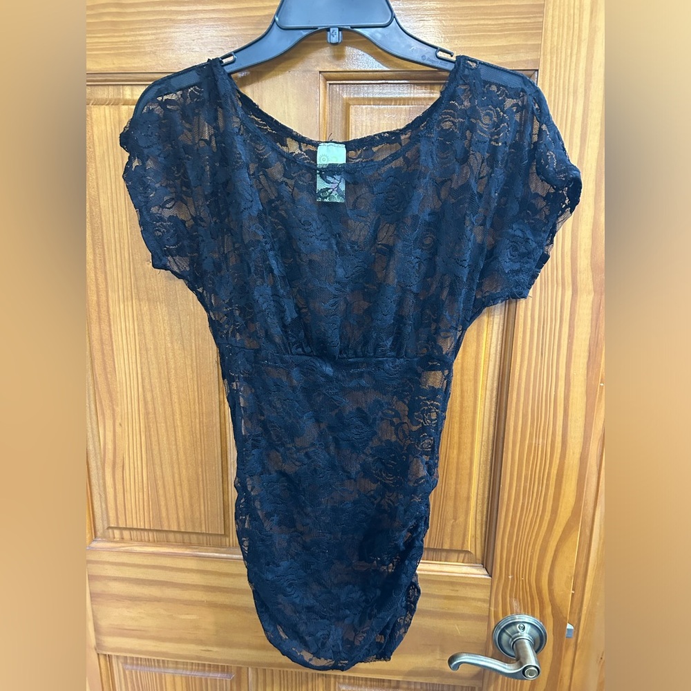 Alex and Jane lace see through top